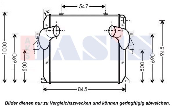 AKS DASIS Kompressoriõhu radiaator 137015N